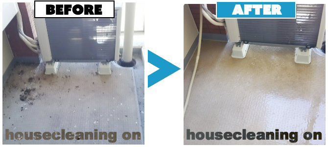 ベランダ鳩の糞