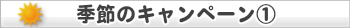 季節のキャンペーン